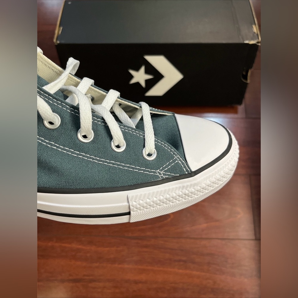 Mens 13 Converse CTAS Hi Top Canvas Shoe Sneaker True Nature Green New A10536F - Picture 11 of 16